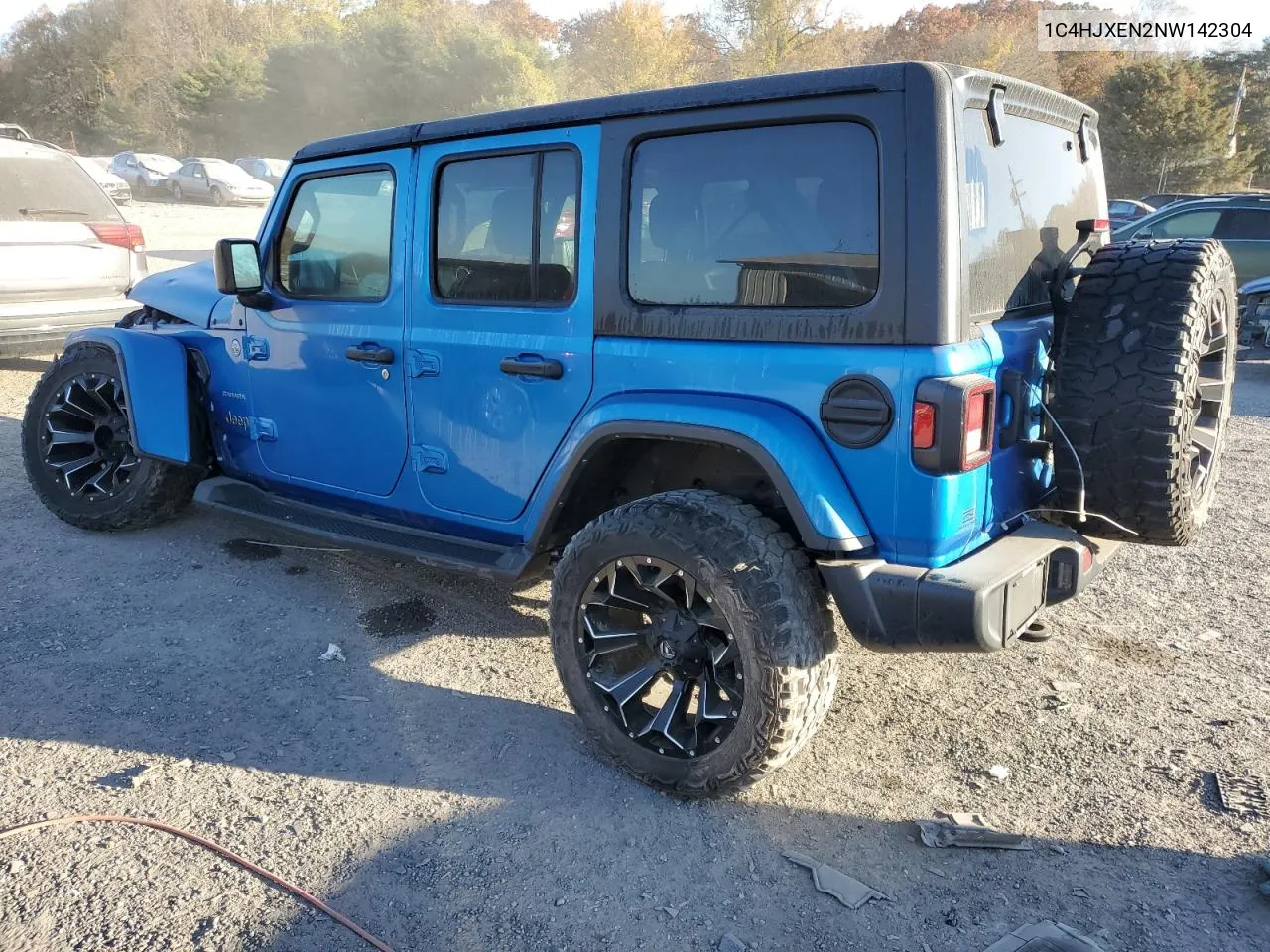 2022 Jeep Wrangler Unlimited Sahara VIN: 1C4HJXEN2NW142304 Lot: 78386504