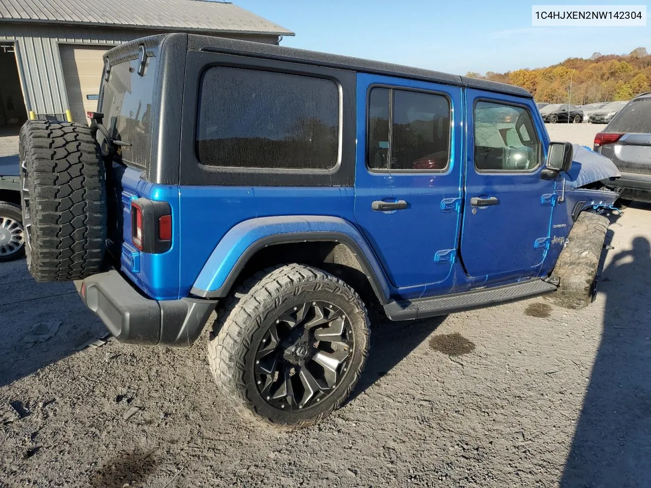 2022 Jeep Wrangler Unlimited Sahara VIN: 1C4HJXEN2NW142304 Lot: 78386504