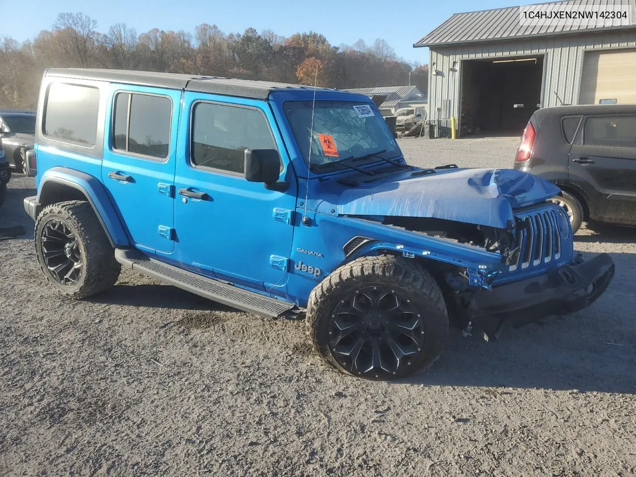 2022 Jeep Wrangler Unlimited Sahara VIN: 1C4HJXEN2NW142304 Lot: 78386504