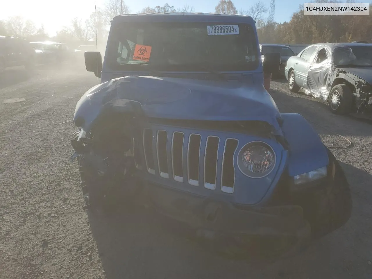 2022 Jeep Wrangler Unlimited Sahara VIN: 1C4HJXEN2NW142304 Lot: 78386504