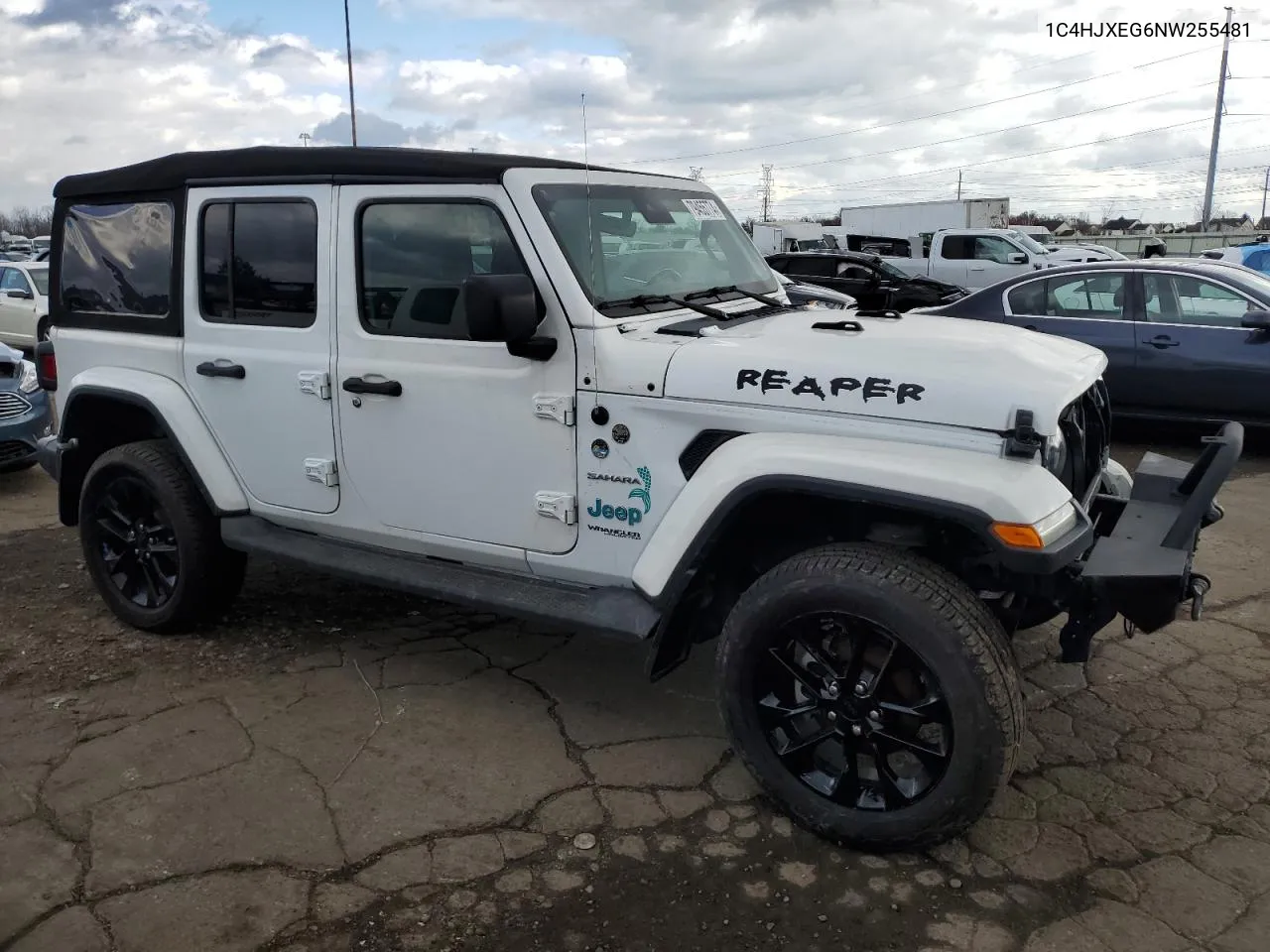 2022 Jeep Wrangler Unlimited Sahara VIN: 1C4HJXEG6NW255481 Lot: 79455774