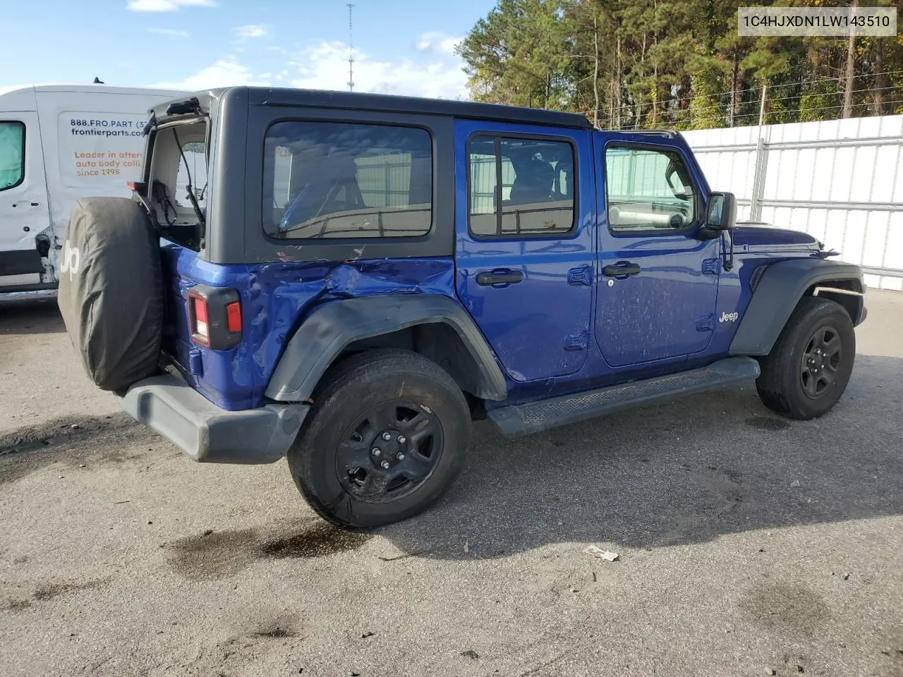 2022 Jeep Wrangler Unlimited Sport VIN: 1C4HJXDN1LW143510 Lot: 79633394