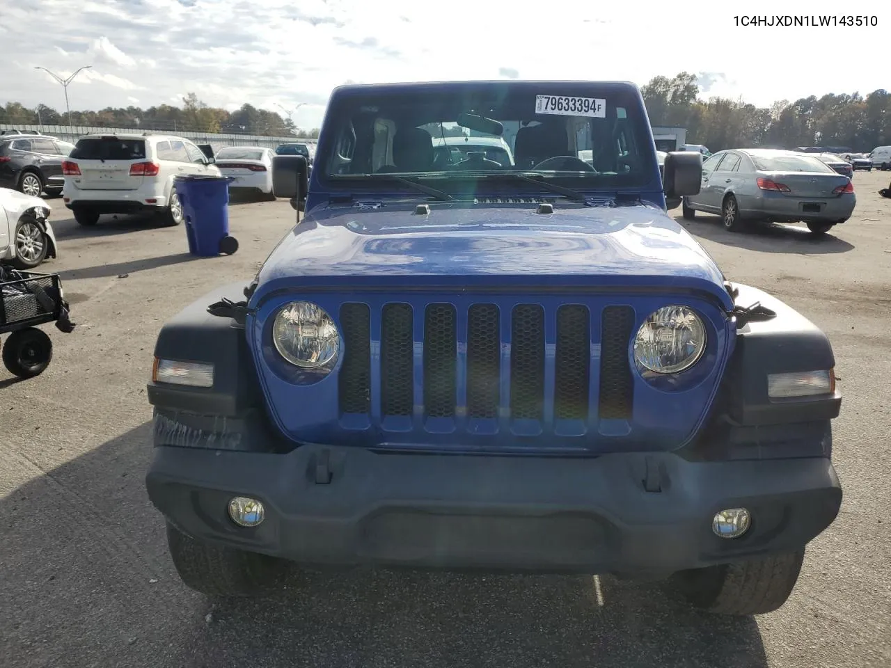 2022 Jeep Wrangler Unlimited Sport VIN: 1C4HJXDN1LW143510 Lot: 79633394