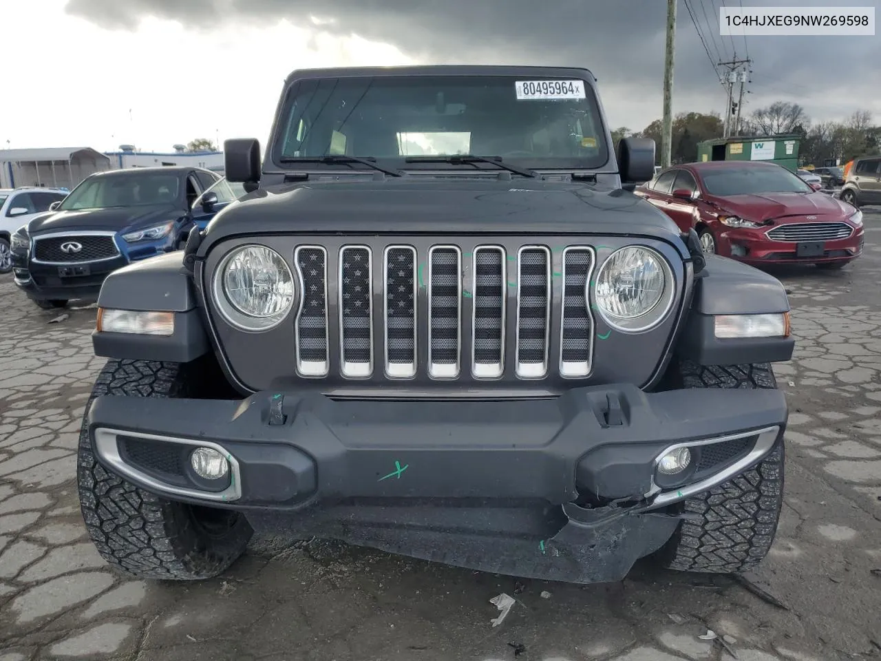 2022 Jeep Wrangler Unlimited Sahara VIN: 1C4HJXEG9NW269598 Lot: 80495964