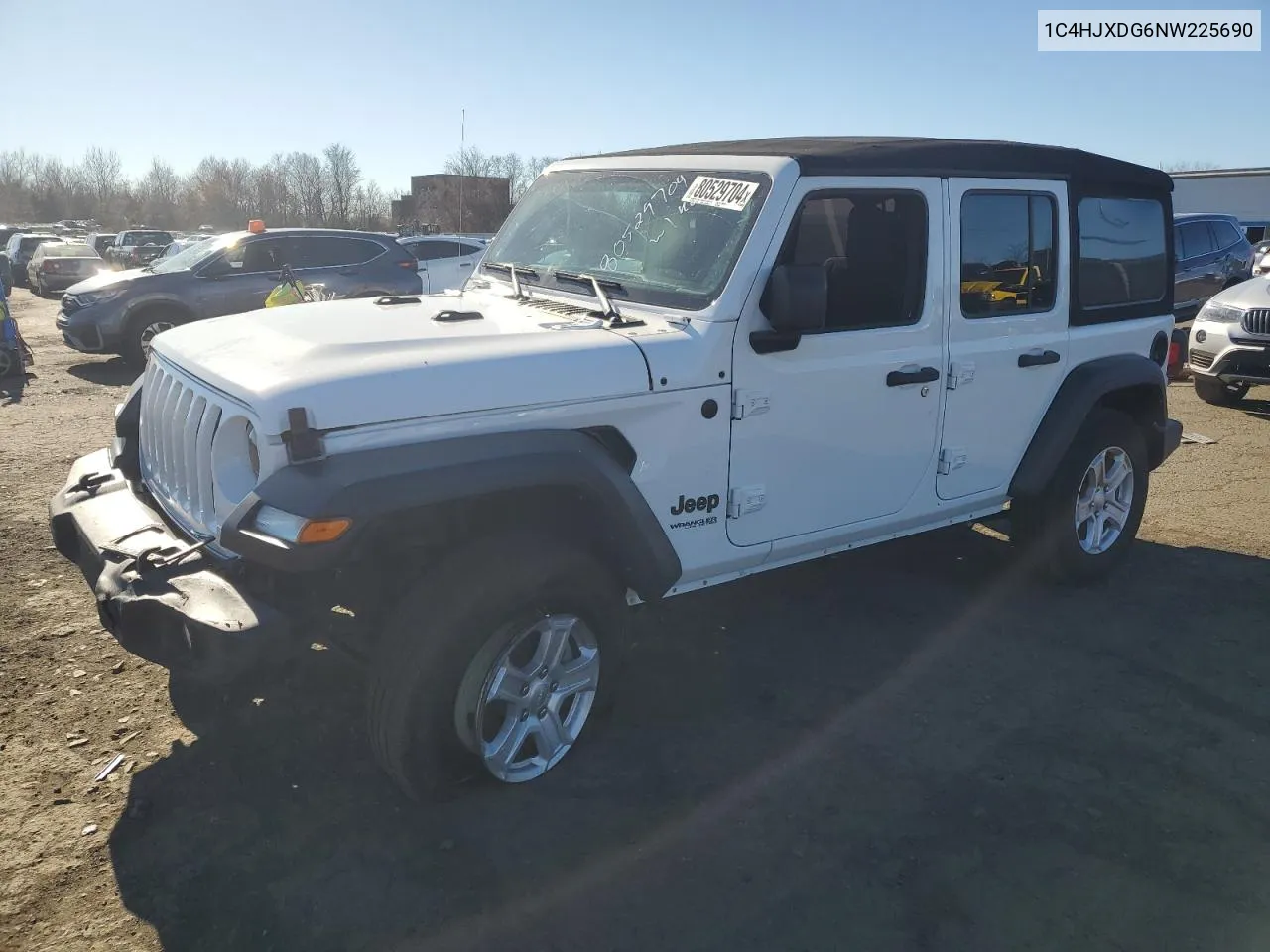 2022 Jeep Wrangler Unlimited Sport VIN: 1C4HJXDG6NW225690 Lot: 80529704