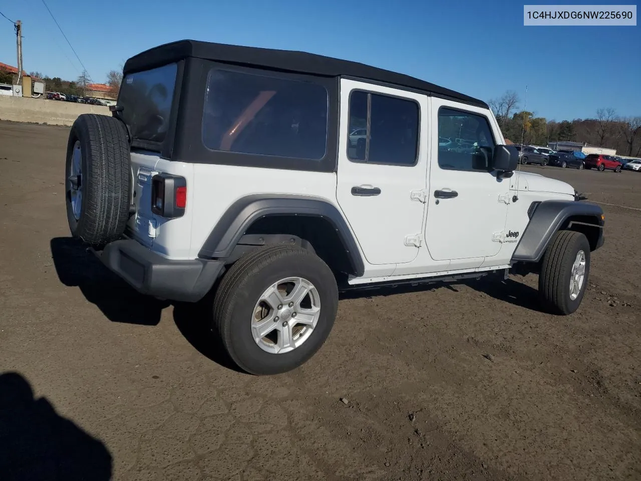 2022 Jeep Wrangler Unlimited Sport VIN: 1C4HJXDG6NW225690 Lot: 80529704