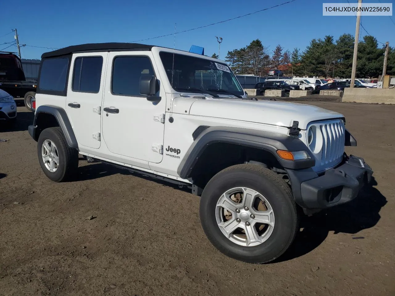 2022 Jeep Wrangler Unlimited Sport VIN: 1C4HJXDG6NW225690 Lot: 80529704