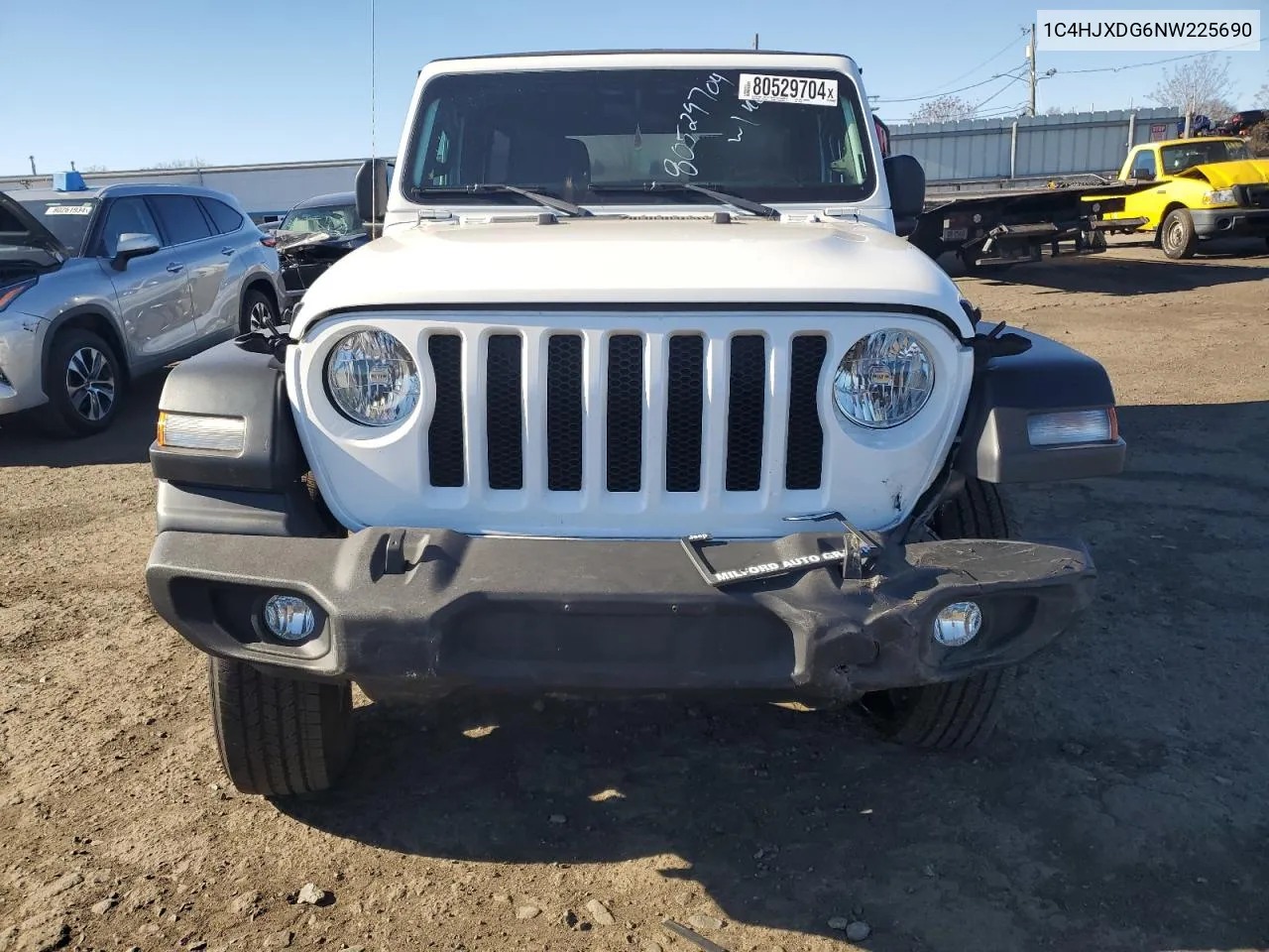 2022 Jeep Wrangler Unlimited Sport VIN: 1C4HJXDG6NW225690 Lot: 80529704