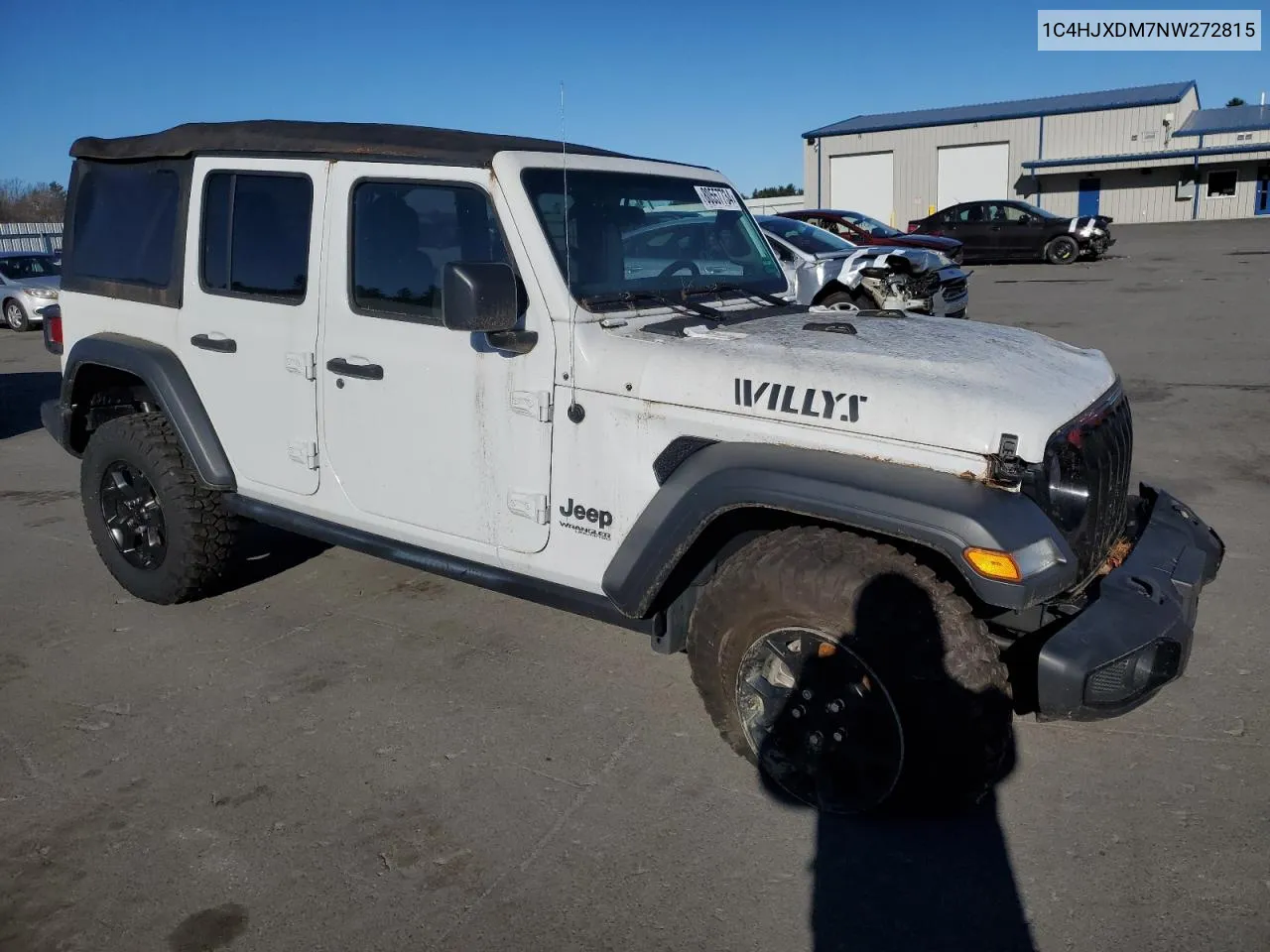 2022 Jeep Wrangler Unlimited Sport VIN: 1C4HJXDM7NW272815 Lot: 80557734