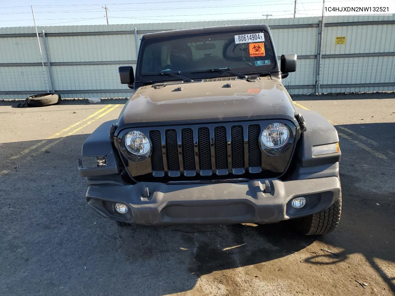 2022 Jeep Wrangler Unlimited Sport VIN: 1C4HJXDN2NW132521 Lot: 80614904