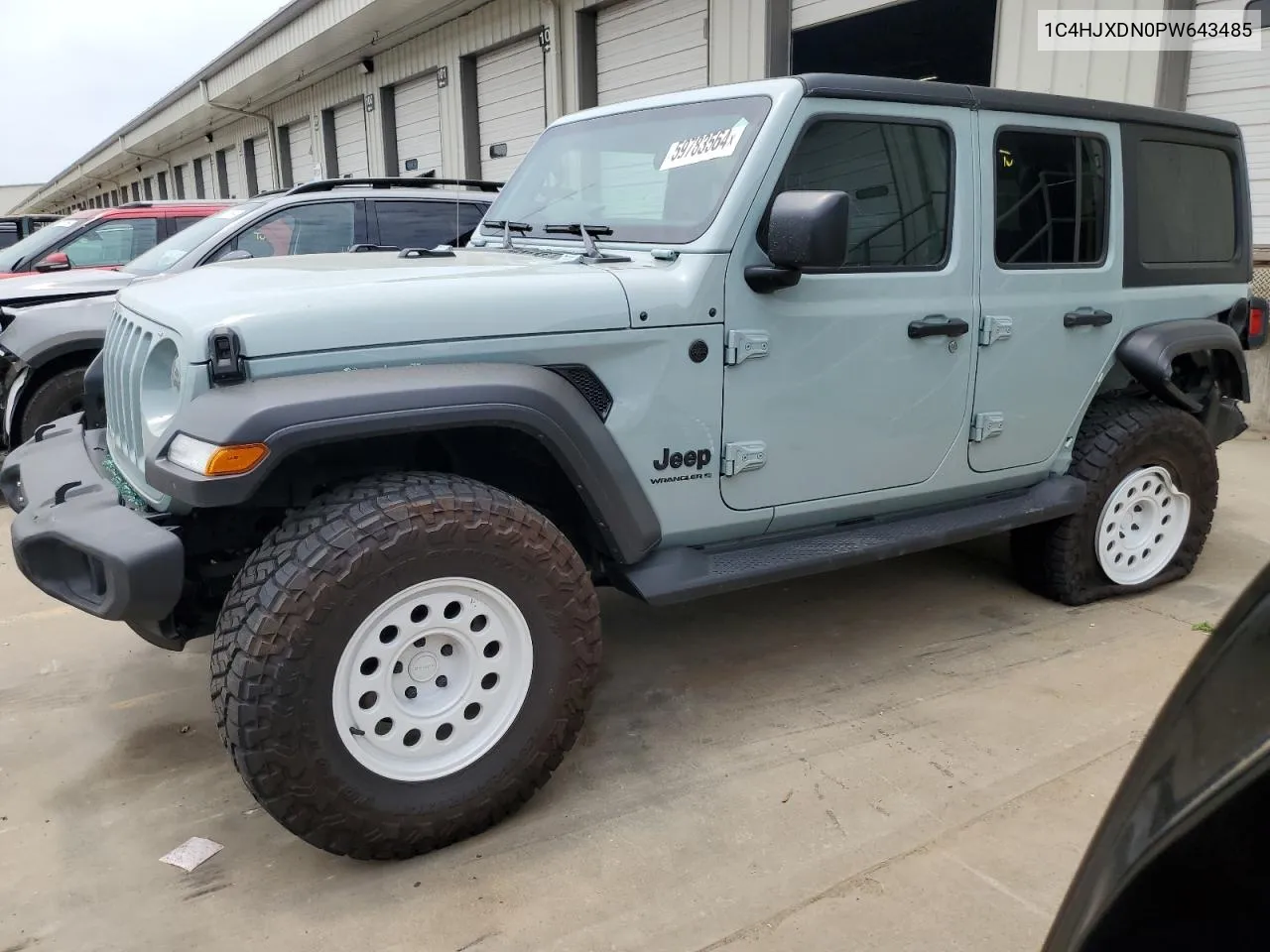 2023 Jeep Wrangler Sport VIN: 1C4HJXDN0PW643485 Lot: 59783564