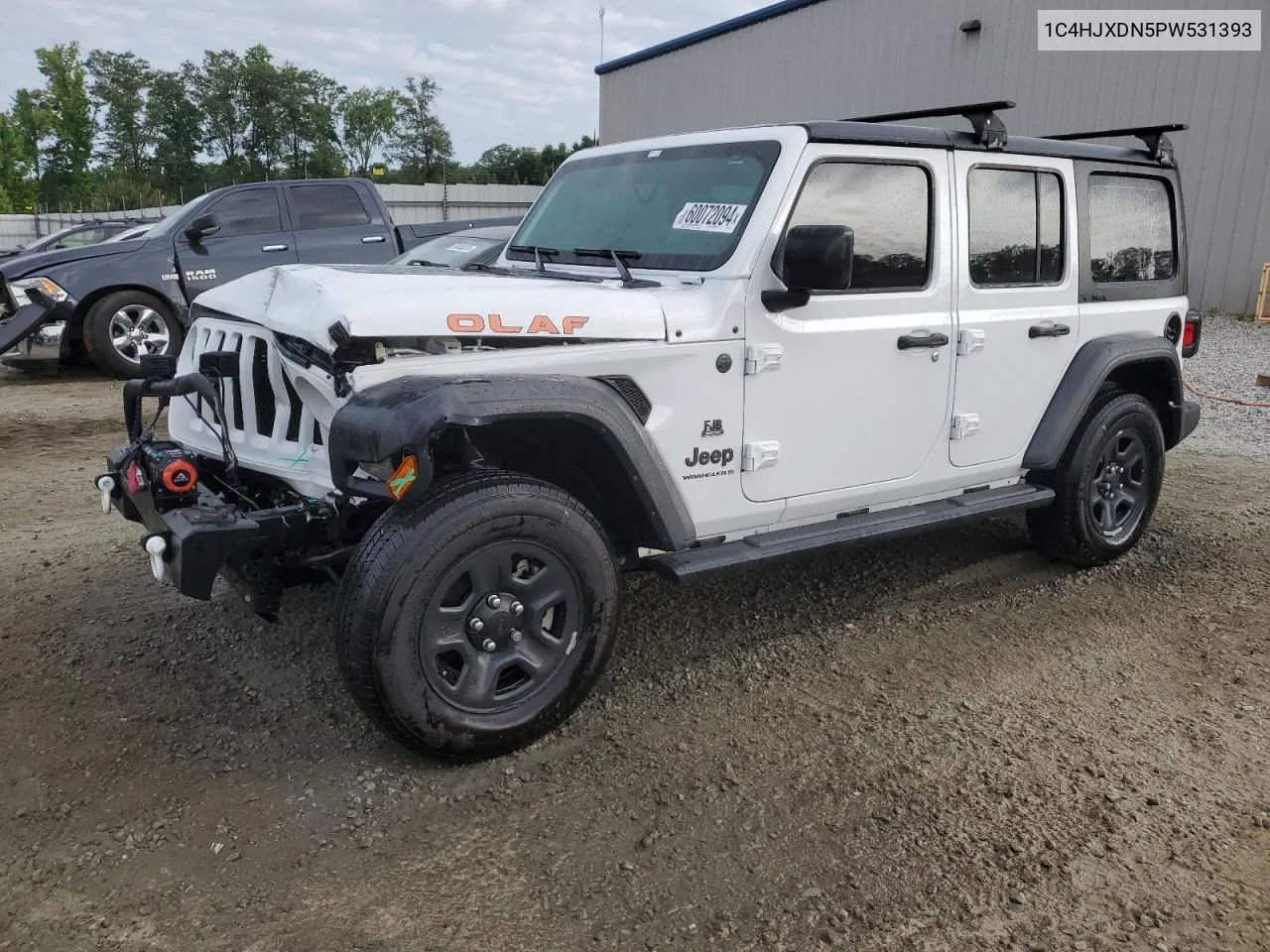 2023 Jeep Wrangler Sport VIN: 1C4HJXDN5PW531393 Lot: 60072094