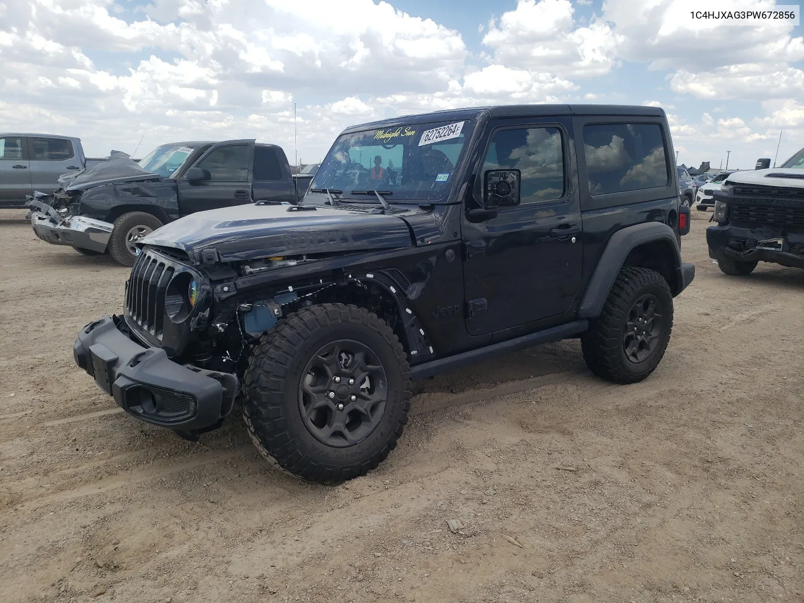 2023 Jeep Wrangler Sport VIN: 1C4HJXAG3PW672856 Lot: 70444274