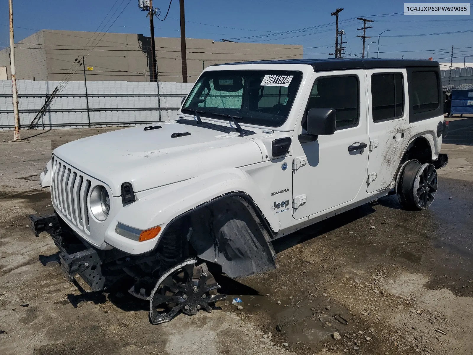 2023 Jeep Wrangler Sahara 4Xe VIN: 1C4JJXP63PW699085 Lot: 66911574