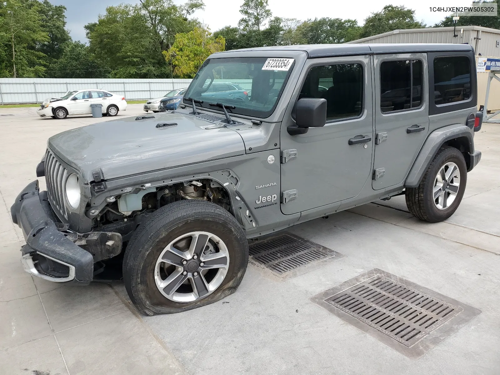 2023 Jeep Wrangler Sahara VIN: 1C4HJXEN2PW505302 Lot: 67233354