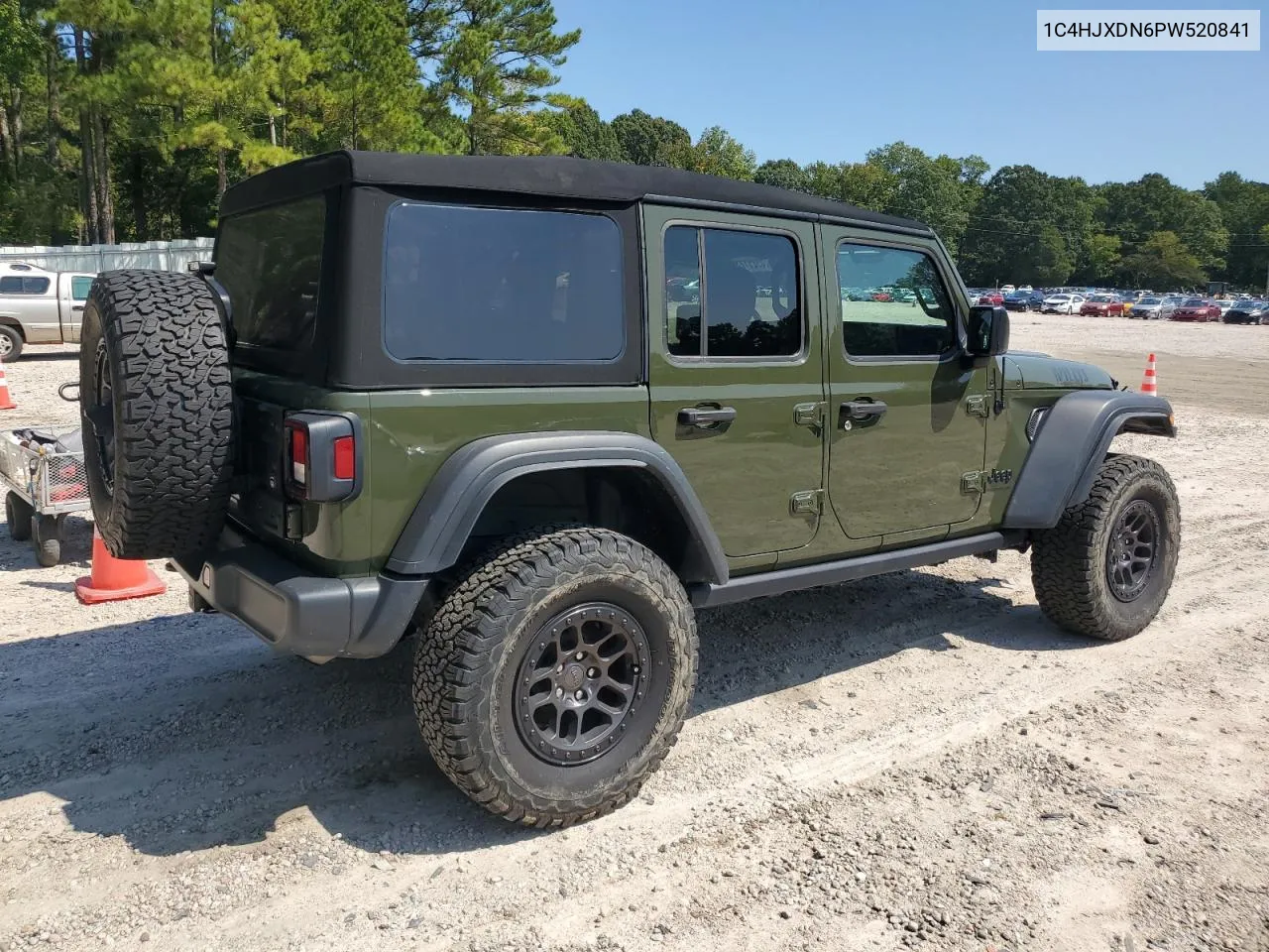 2023 Jeep Wrangler Sport VIN: 1C4HJXDN6PW520841 Lot: 69291234