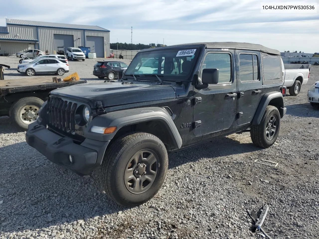 1C4HJXDN7PW530536 2023 Jeep Wrangler Sport