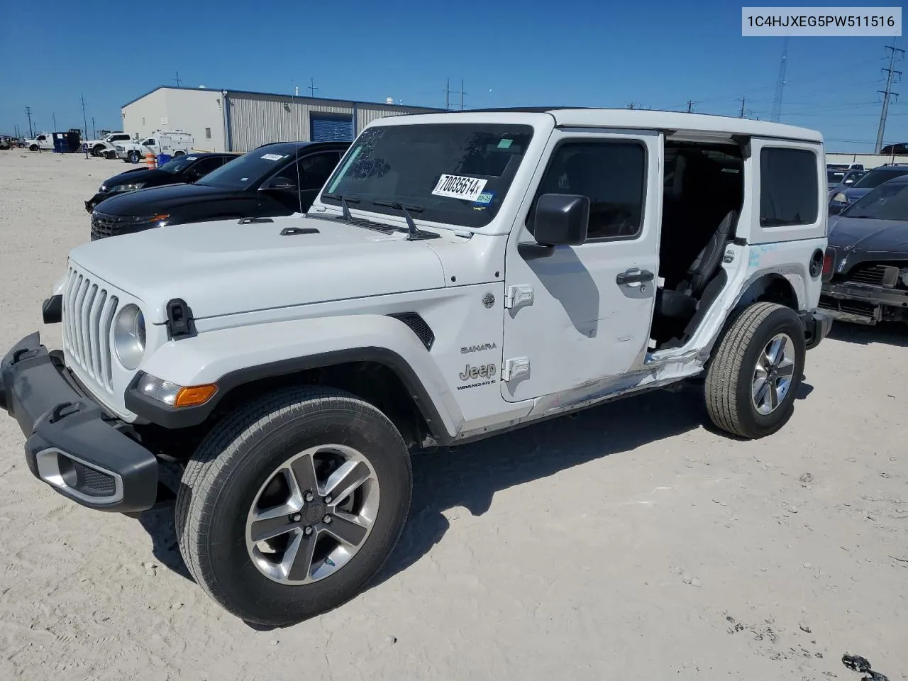 2023 Jeep Wrangler 4-Door Sahara 4X4 VIN: 1C4HJXEG5PW511516 Lot: 70035614