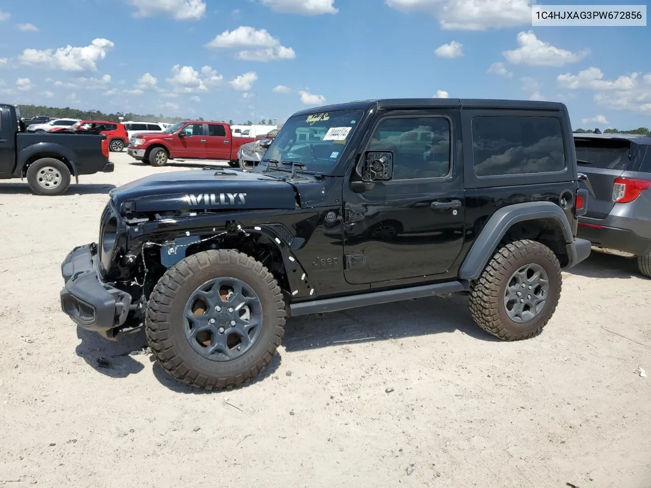 2023 Jeep Wrangler Sport VIN: 1C4HJXAG3PW672856 Lot: 70444274