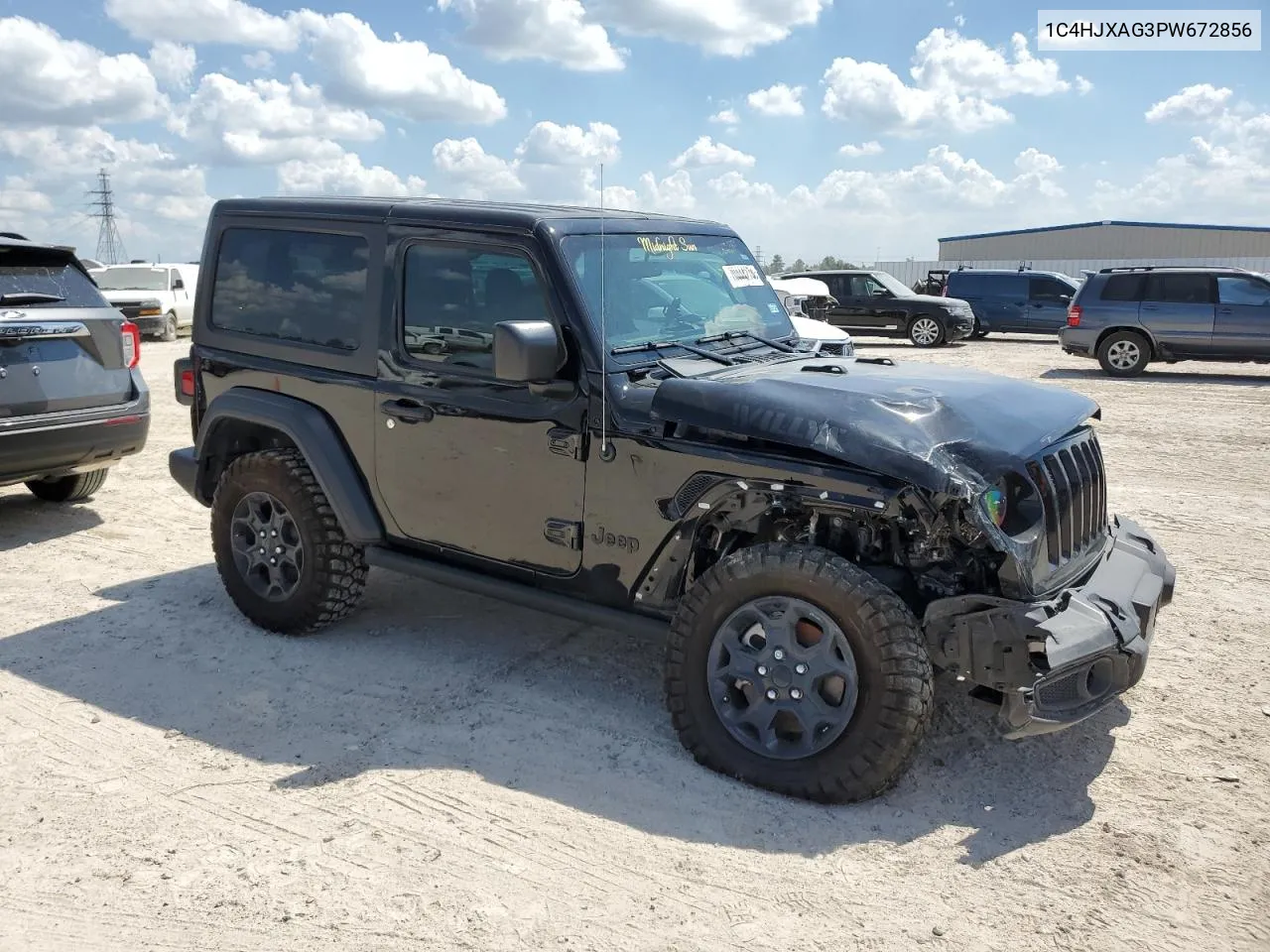 2023 Jeep Wrangler Sport VIN: 1C4HJXAG3PW672856 Lot: 70444274