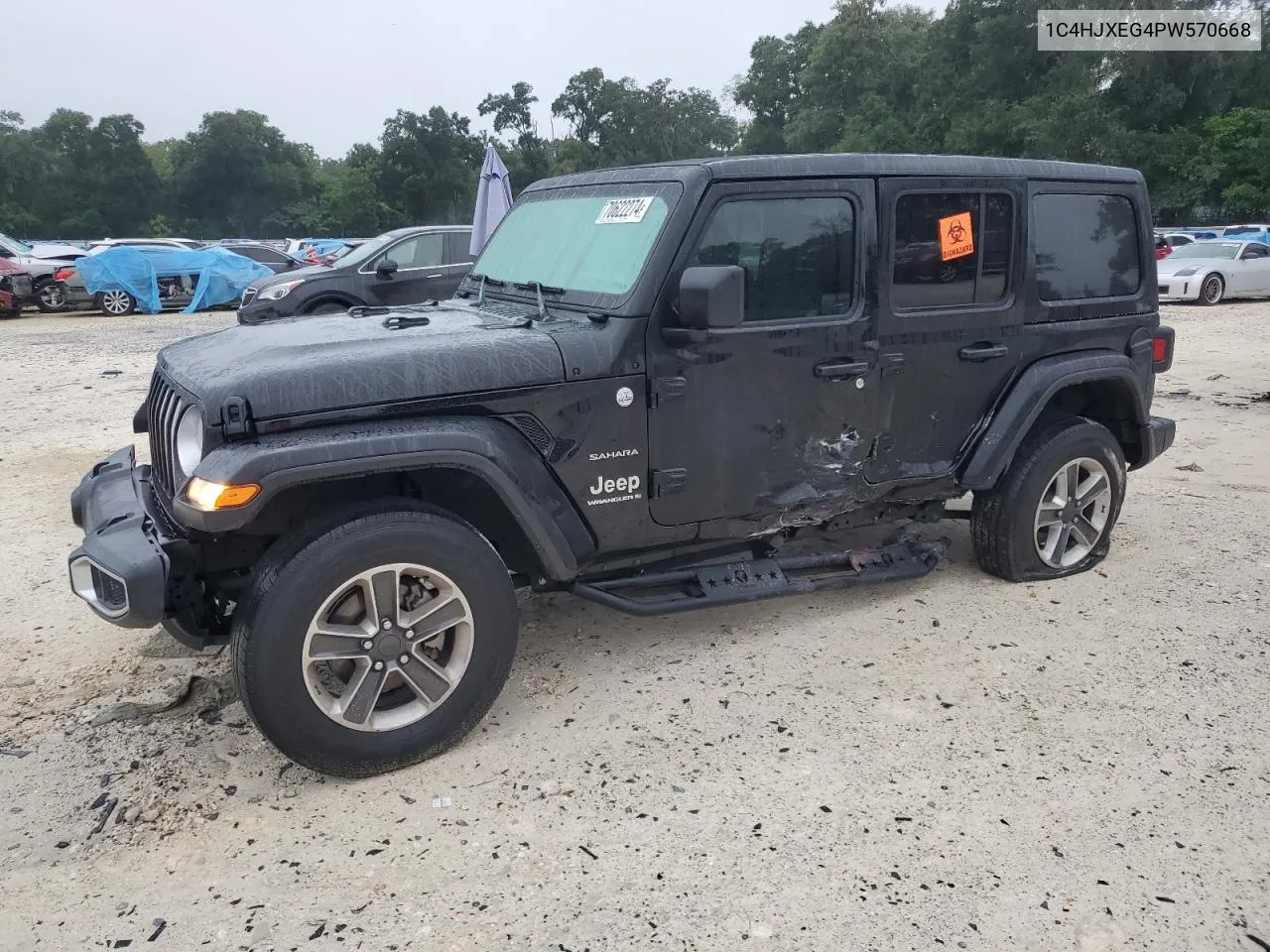 2023 Jeep Wrangler Sahara VIN: 1C4HJXEG4PW570668 Lot: 70622274