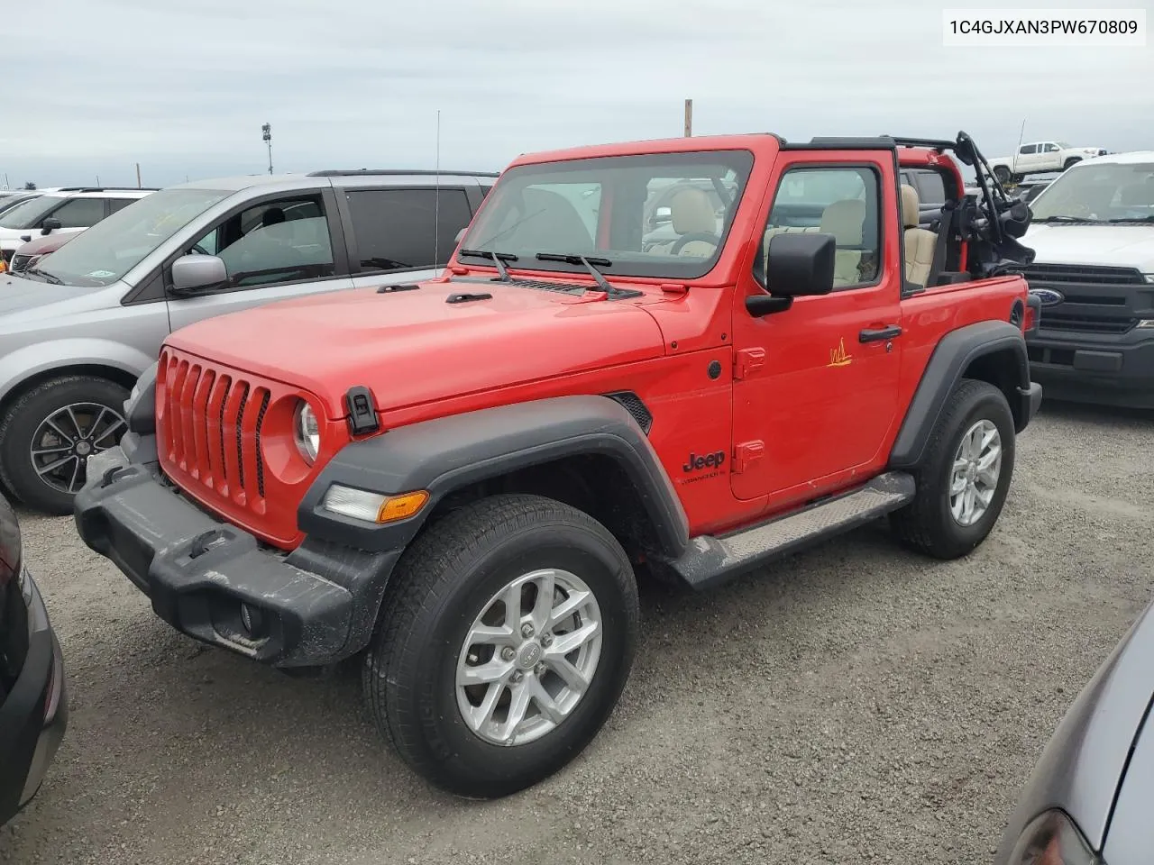 2023 Jeep Wrangler Sport VIN: 1C4GJXAN3PW670809 Lot: 74039924