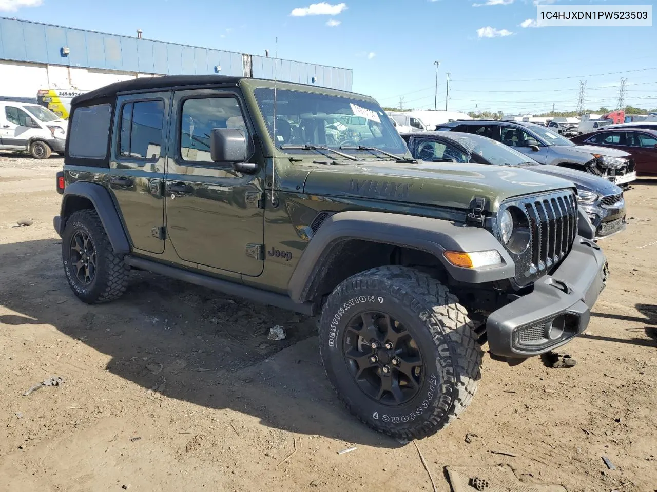 2023 Jeep Wrangler Sport VIN: 1C4HJXDN1PW523503 Lot: 74976134