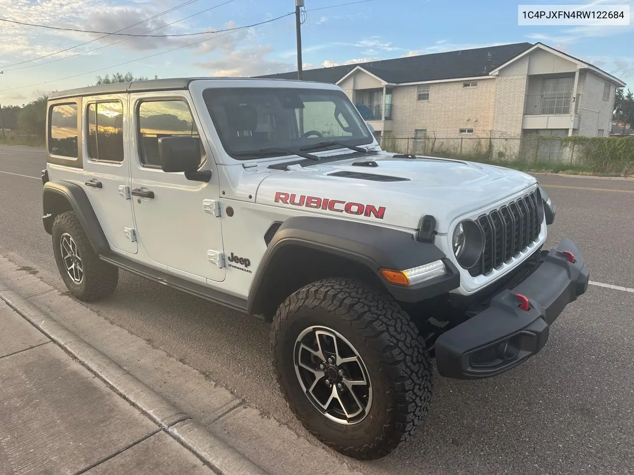 2024 Jeep Wrangler Rubicon VIN: 1C4PJXFN4RW122684 Lot: 78045224