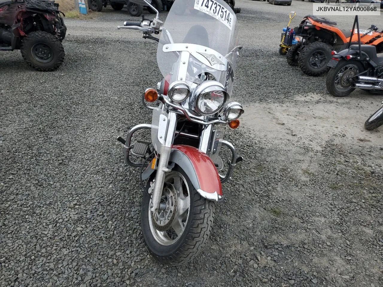 2000 Kawasaki Vn1500 L VIN: JKBVNAL12YA000868 Lot: 74737514