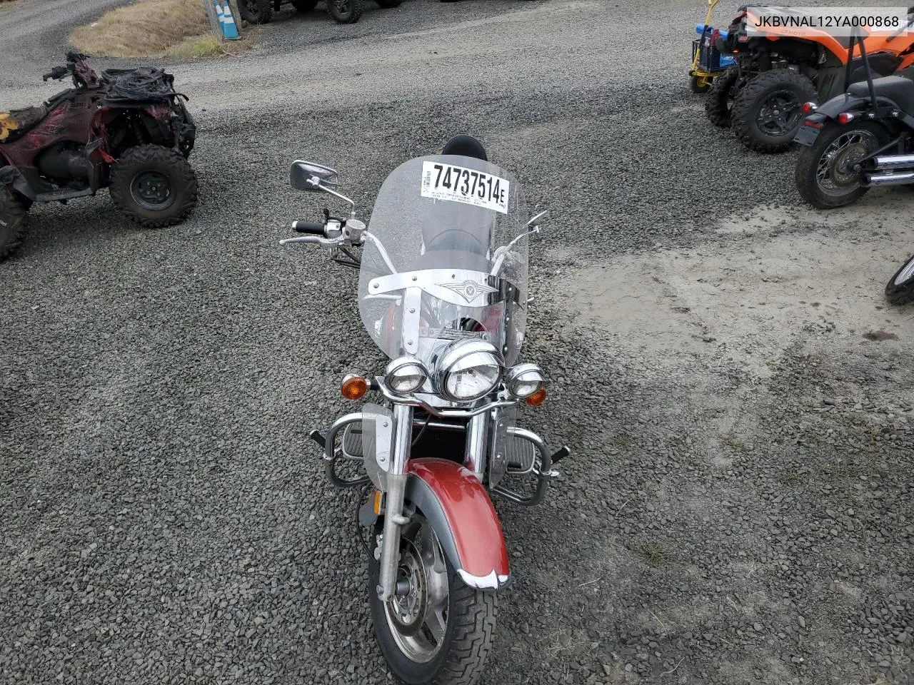 2000 Kawasaki Vn1500 L VIN: JKBVNAL12YA000868 Lot: 74737514