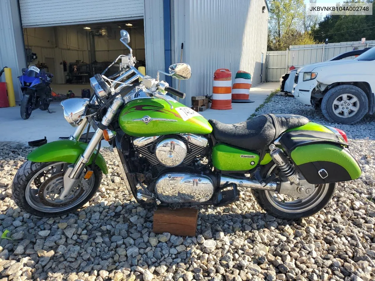 2004 Kawasaki 1600 Meanstreak VIN: JKBVNKB104A002748 Lot: 74204714