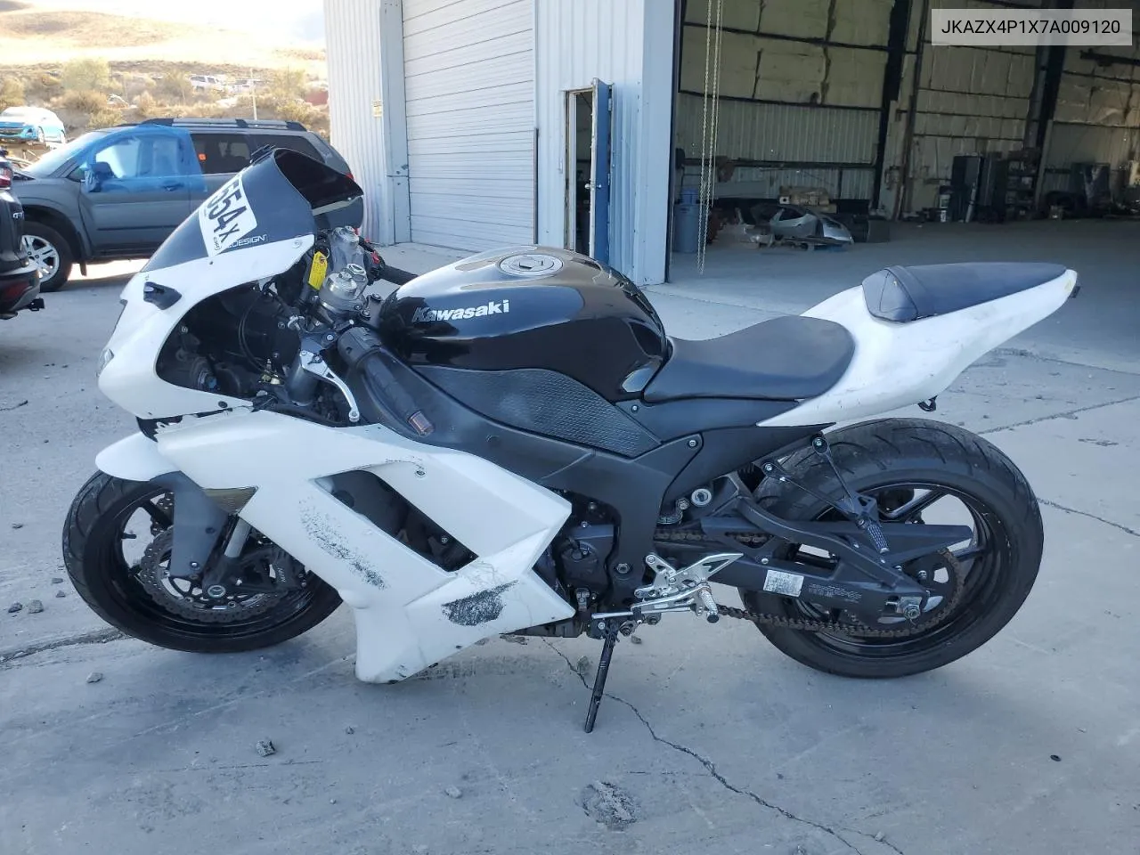 2007 Kawasaki Zx600 P VIN: JKAZX4P1X7A009120 Lot: 71491554