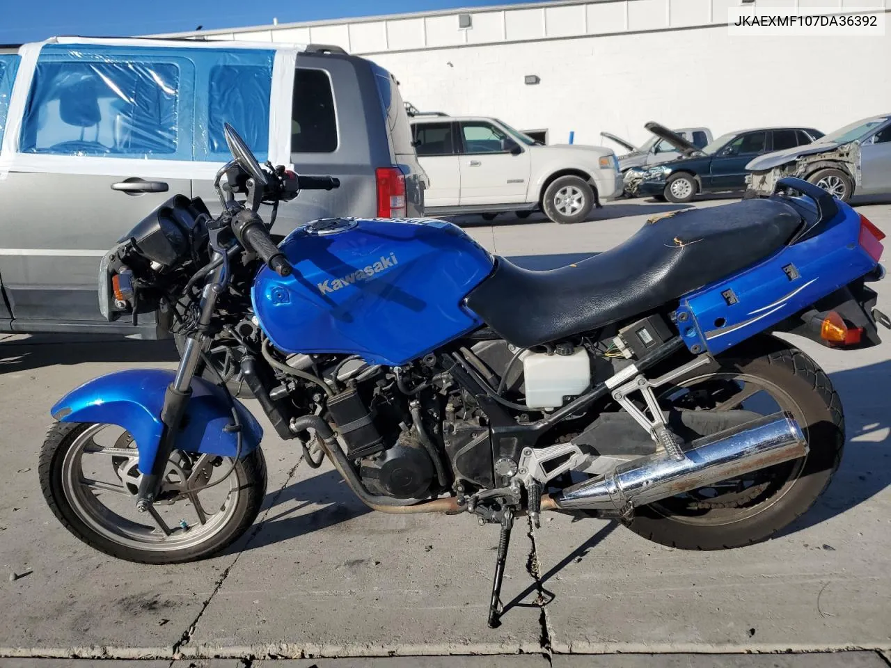 2007 Kawasaki Ex250 F VIN: JKAEXMF107DA36392 Lot: 72653134