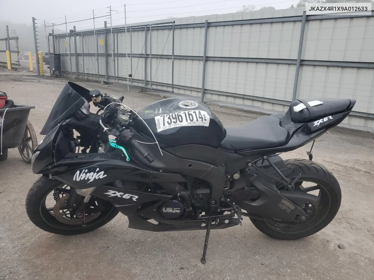 2009 Kawasaki Zx600 R VIN: JKAZX4R1X9A012633 Lot: 73961614