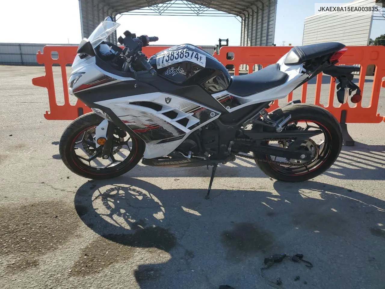 2014 Kawasaki Ex300 A VIN: JKAEX8A15EA003835 Lot: 73838574