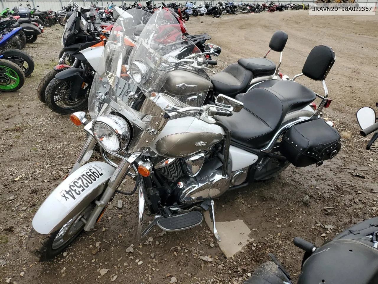 2008 Kawasaki Vn900 D VIN: JKAVN2D198A022357 Lot: 79902534