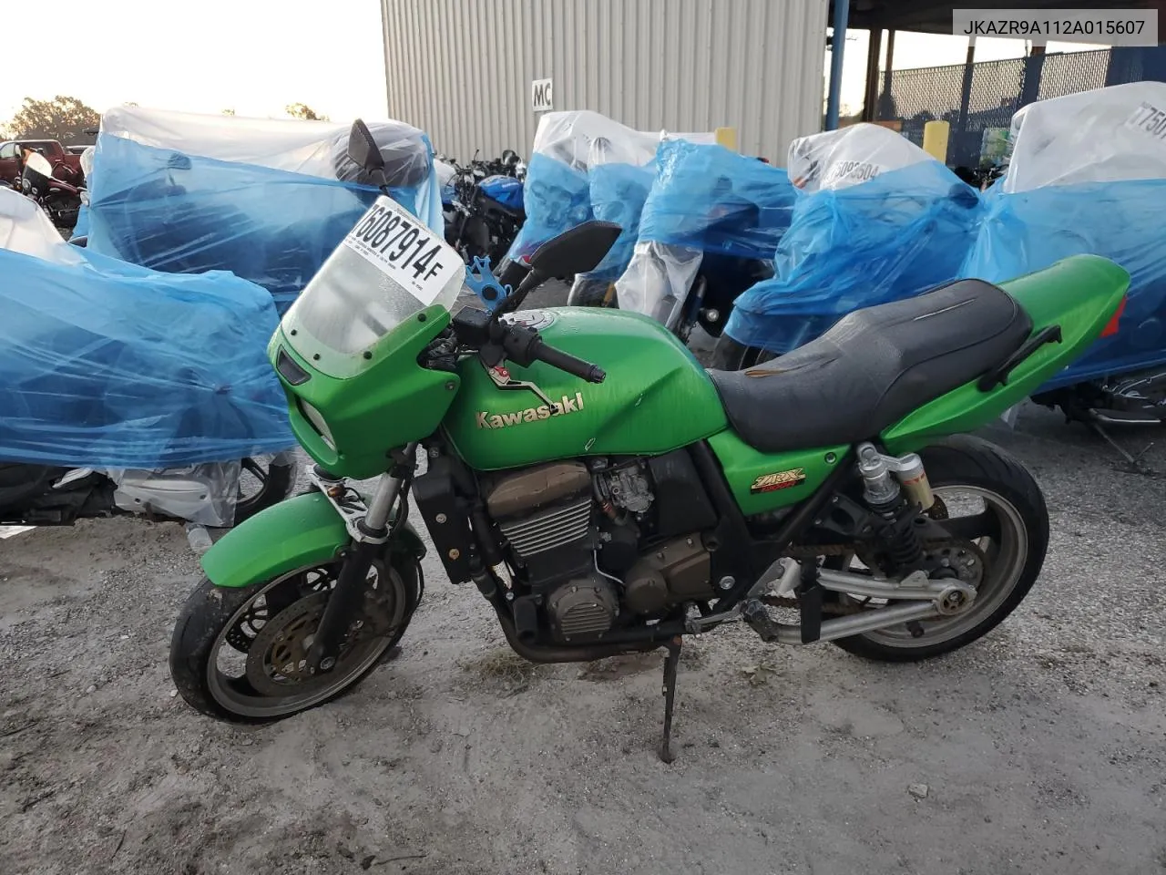 2002 Kawasaki Zr1200 A VIN: JKAZR9A112A015607 Lot: 76087914