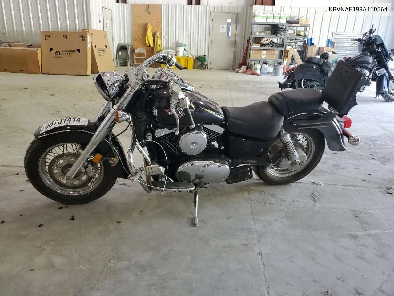 2003 Kawasaki Vn1500 E VIN: JKBVNAE193A110564 Lot: 68731414