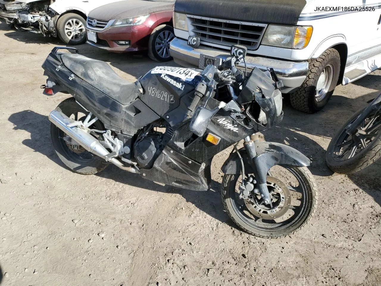 2006 Kawasaki Ex250 F VIN: JKAEXMF186DA25526 Lot: 78090134