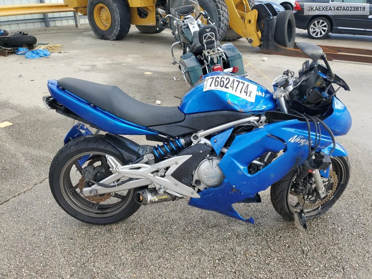 2007 Kawasaki Ex650 A VIN: JKAEXEA147A023818 Lot: 76624774