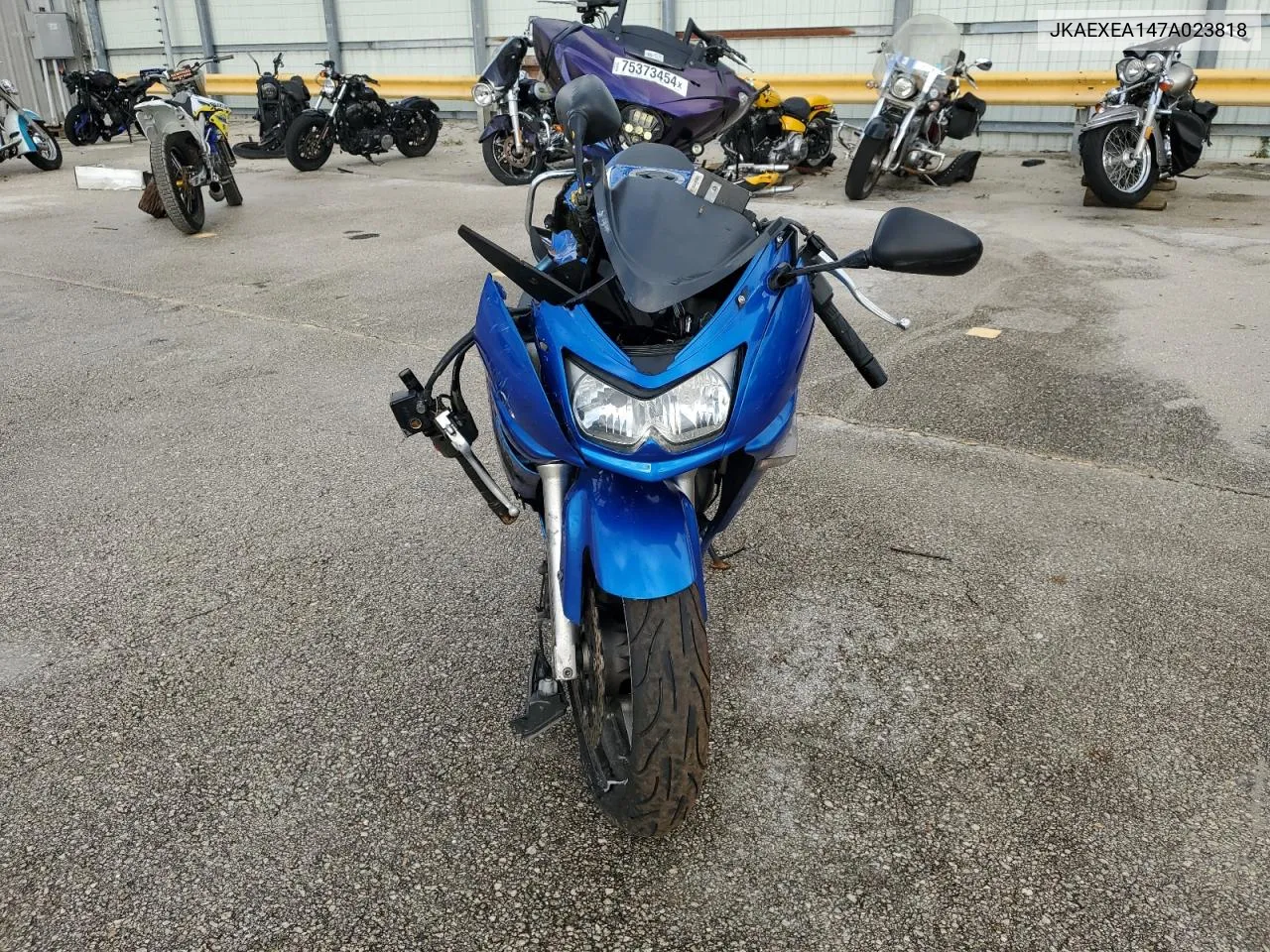 2007 Kawasaki Ex650 A VIN: JKAEXEA147A023818 Lot: 76624774