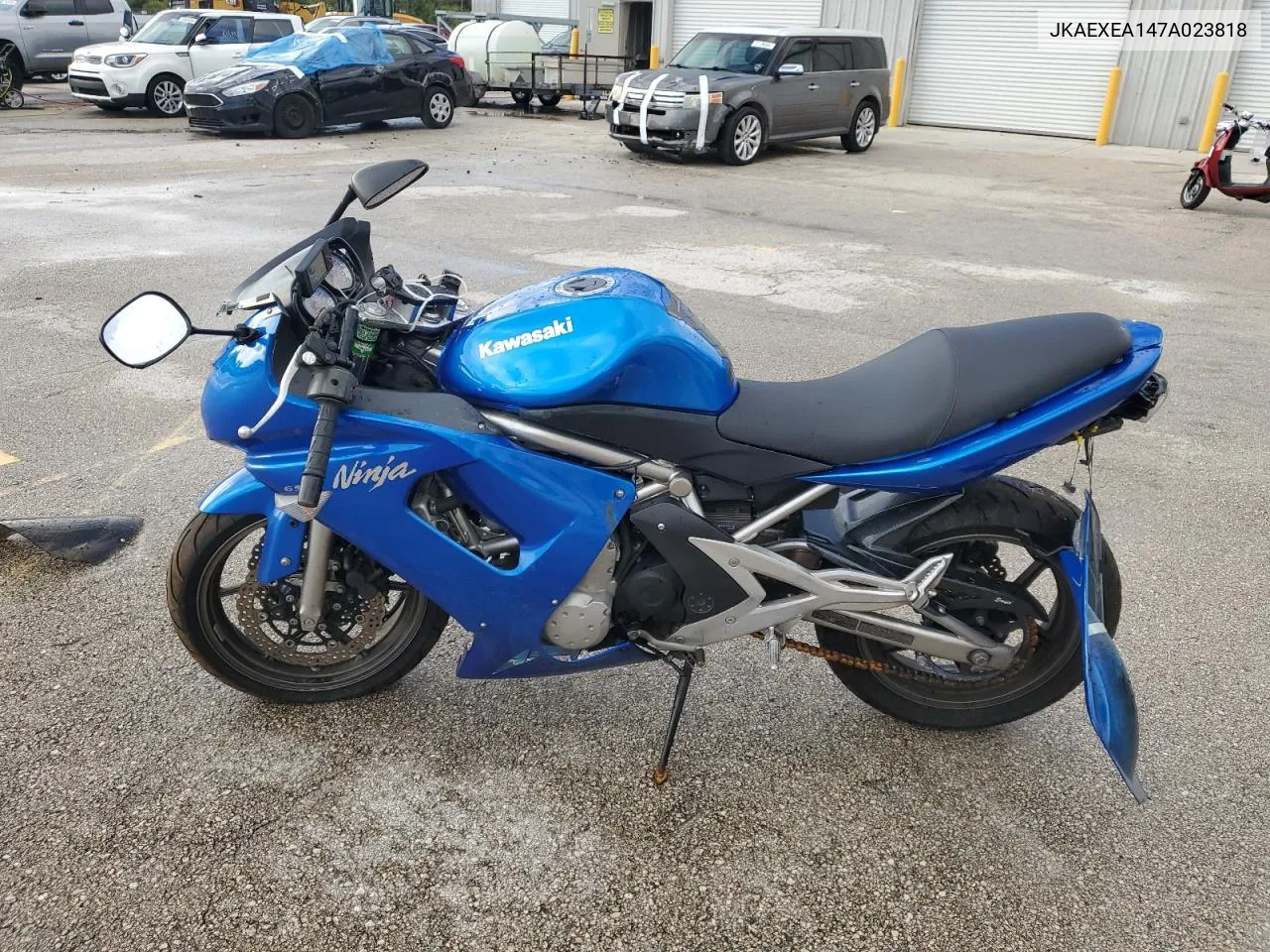 2007 Kawasaki Ex650 A VIN: JKAEXEA147A023818 Lot: 76624774