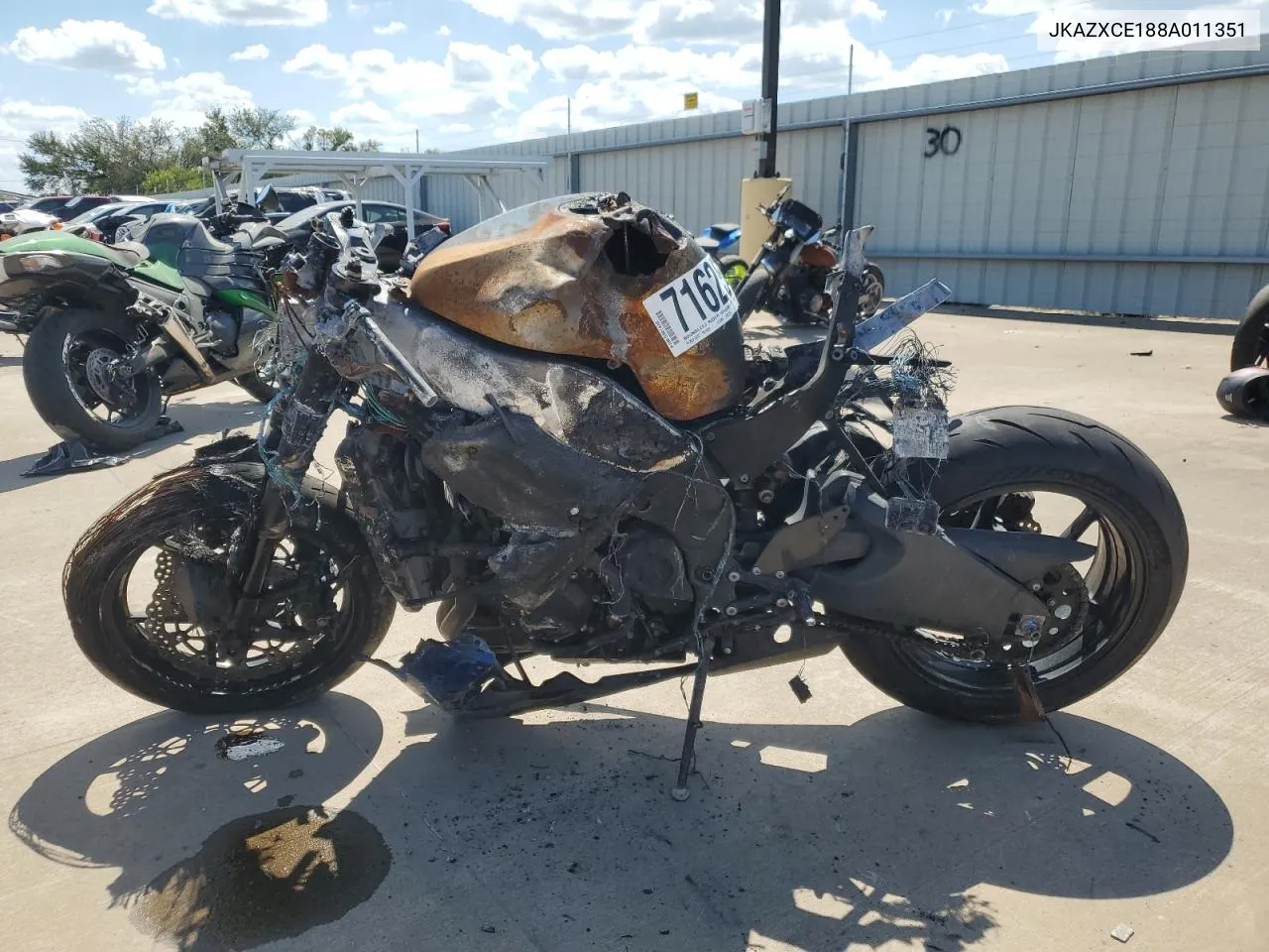 2008 Kawasaki Zx1000 E VIN: JKAZXCE188A011351 Lot: 71625484