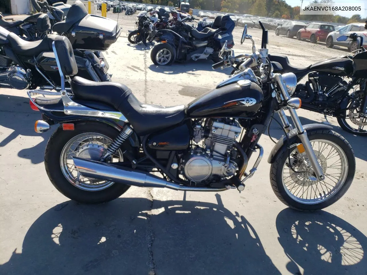 2008 Kawasaki En500 C VIN: JKAENVC168A208005 Lot: 76663614