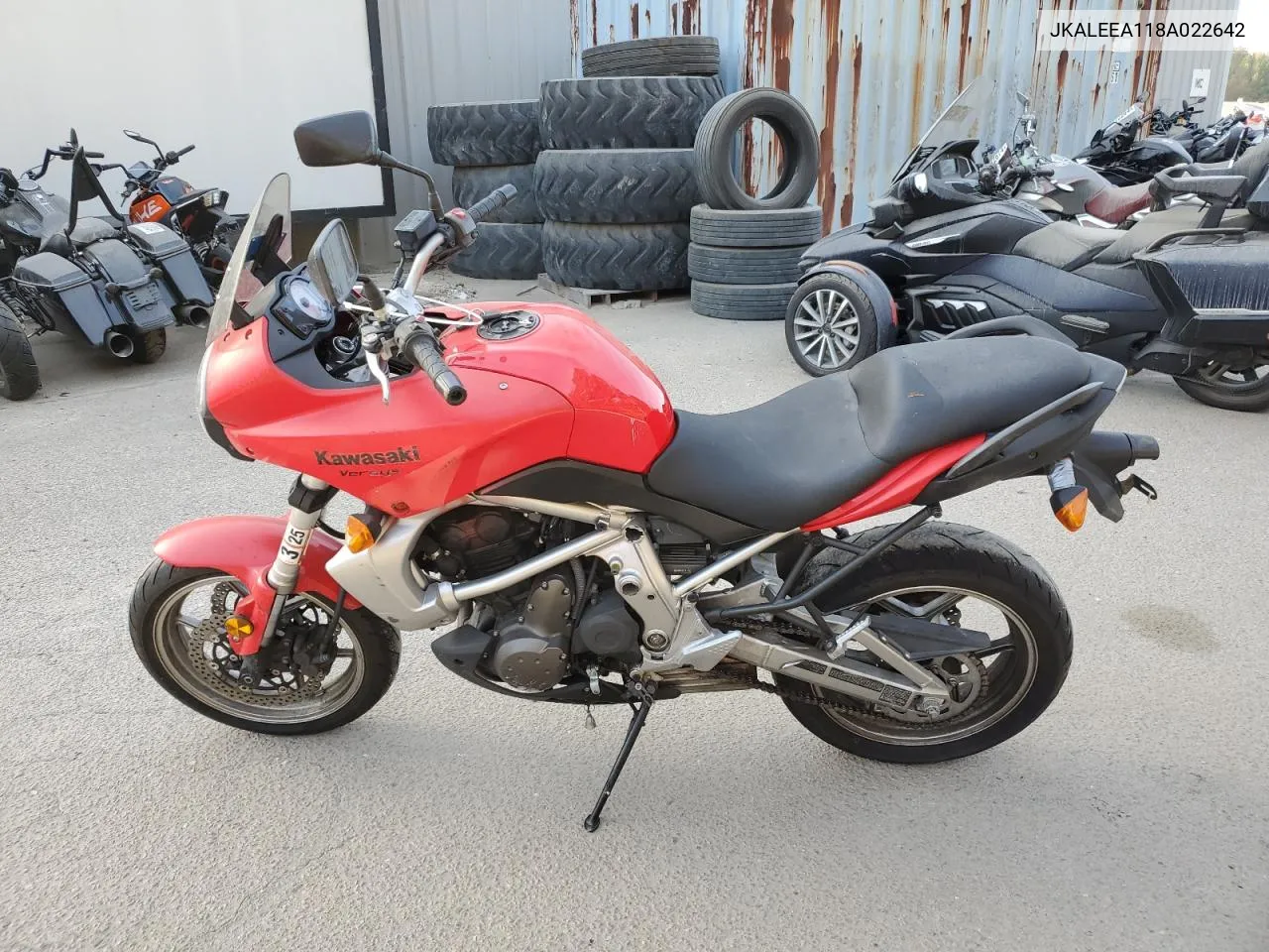 2008 Kawasaki Kle650 A VIN: JKALEEA118A022642 Lot: 77813864