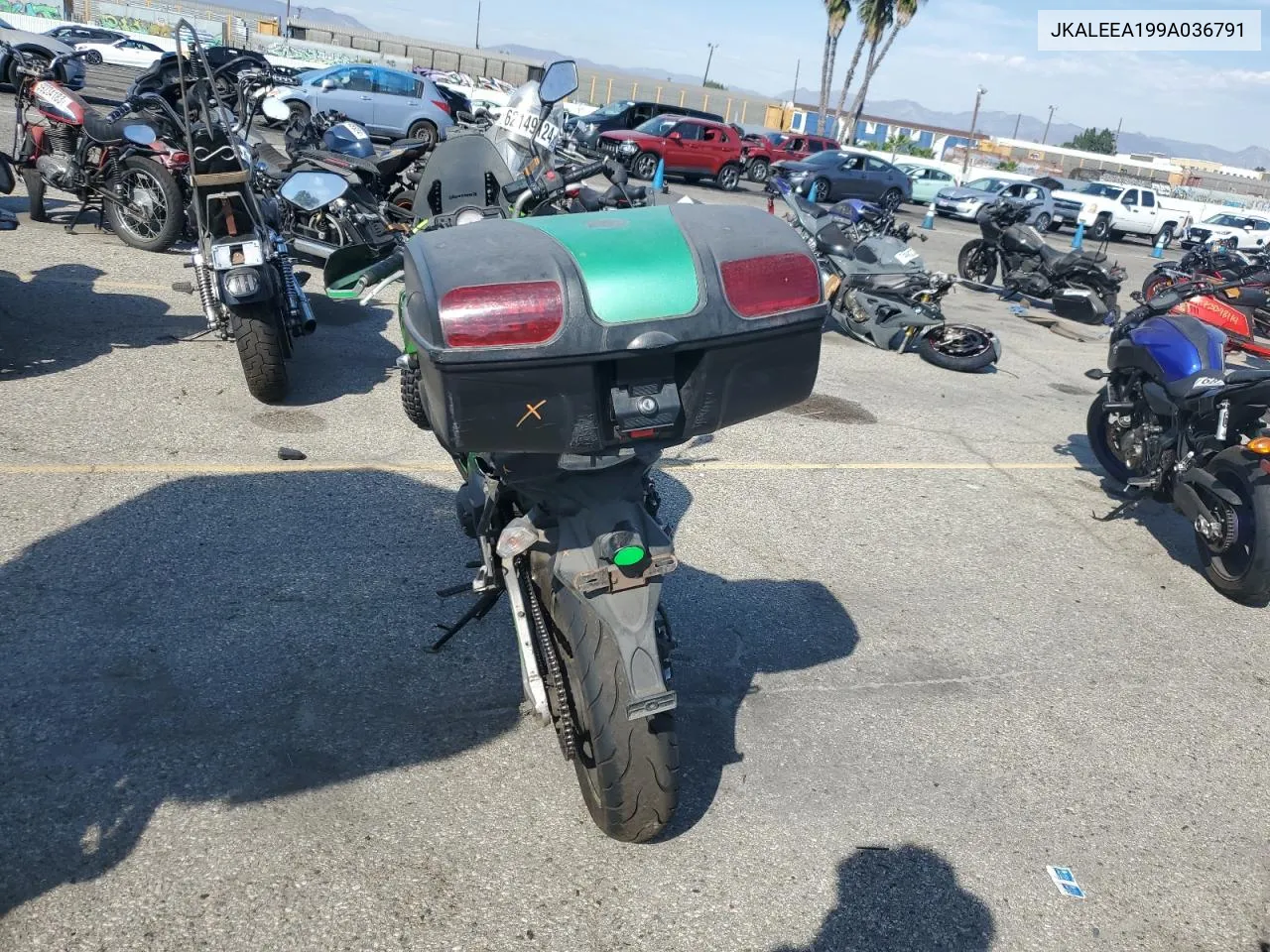 2009 Kawasaki Le650 A VIN: JKALEEA199A036791 Lot: 74692154