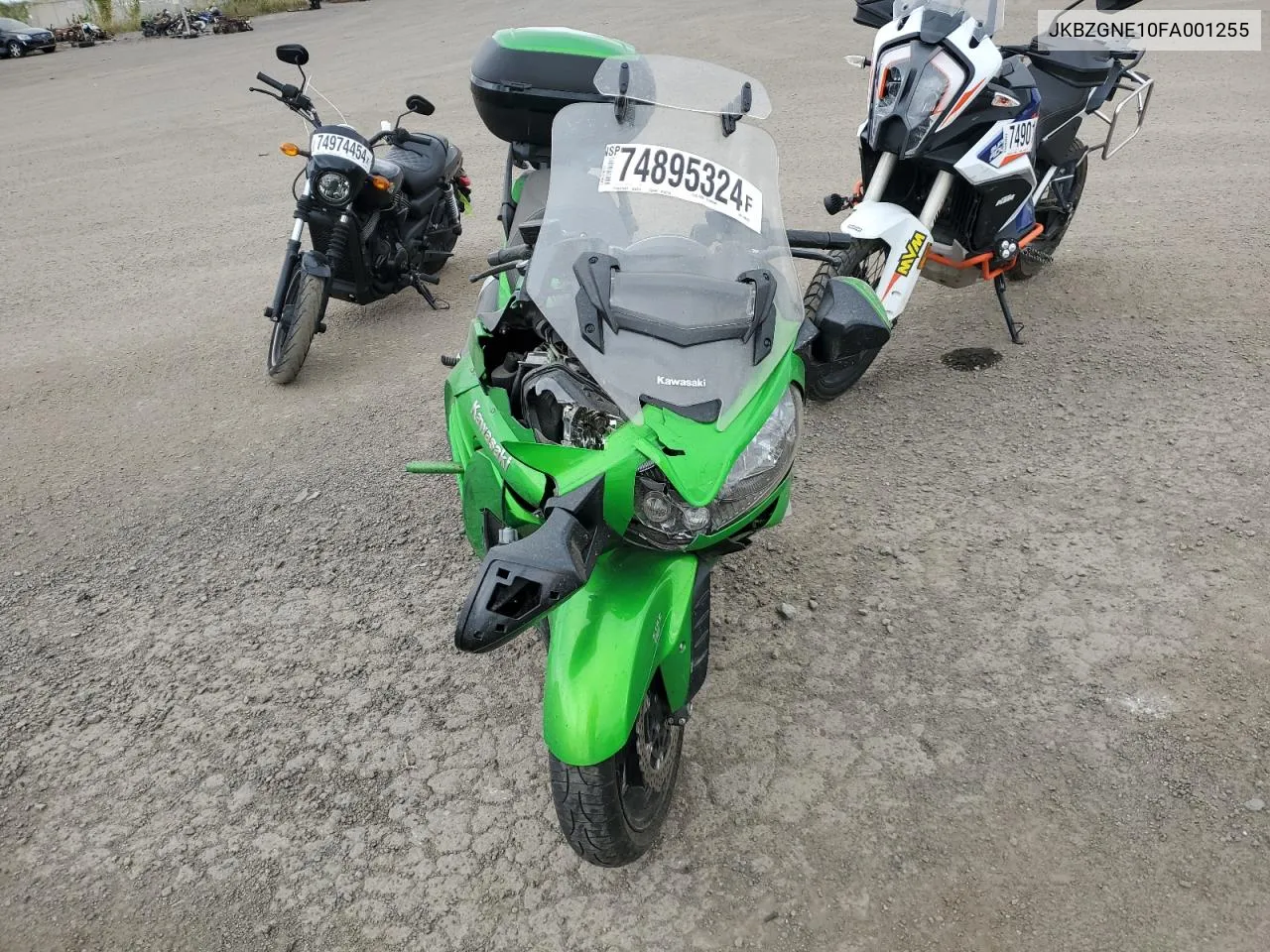 2015 Kawasaki Zg1400 E VIN: JKBZGNE10FA001255 Lot: 74895324