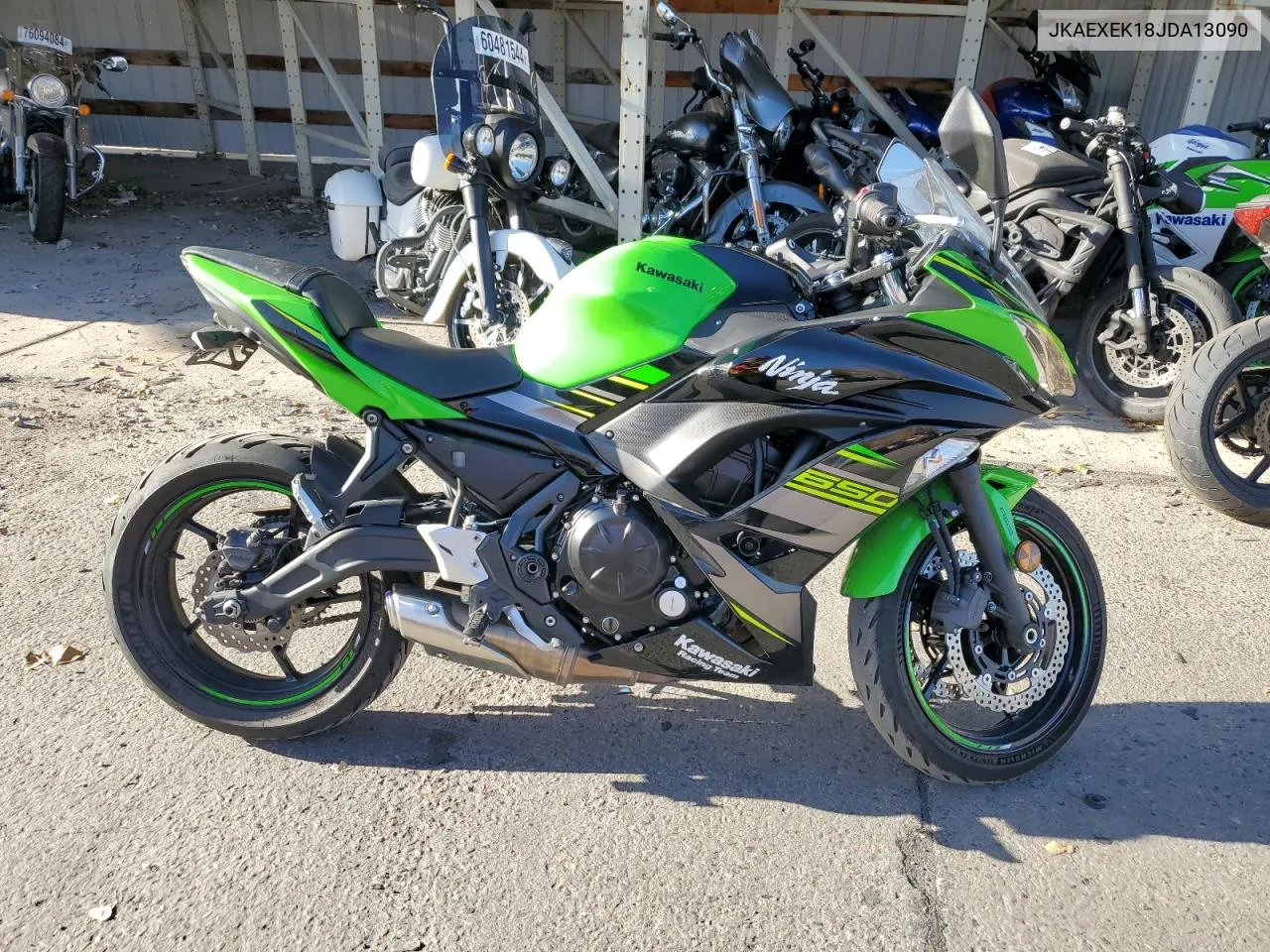 2018 Kawasaki Ex650 F VIN: JKAEXEK18JDA13090 Lot: 78469234