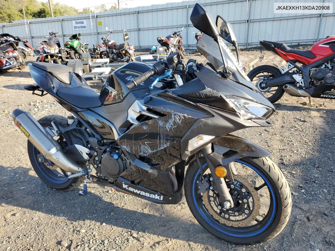 2019 Kawasaki Ex400 VIN: JKAEXKH13KDA20908 Lot: 62542182