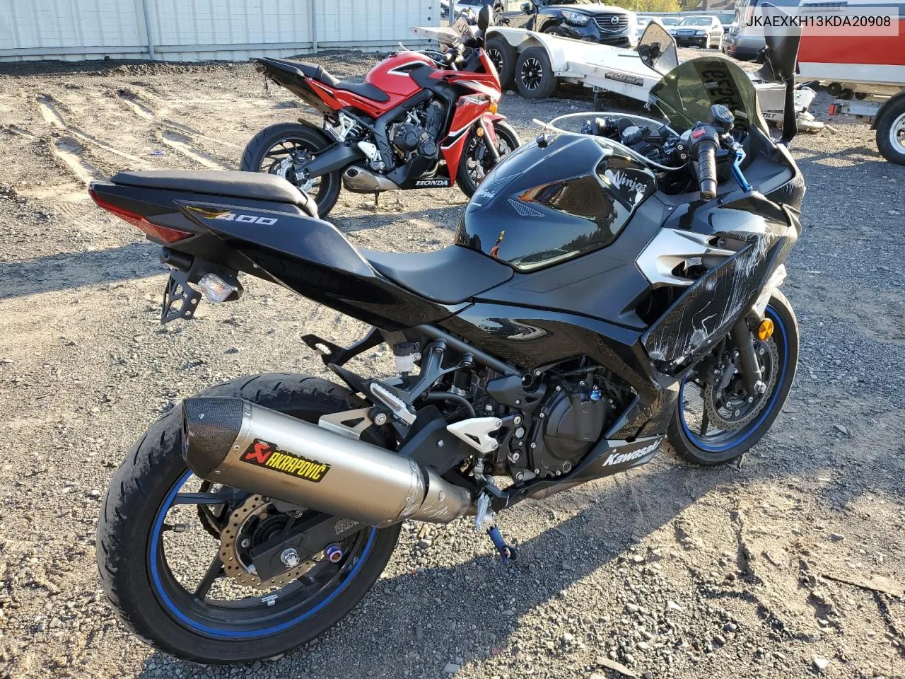 2019 Kawasaki Ex400 VIN: JKAEXKH13KDA20908 Lot: 62542182